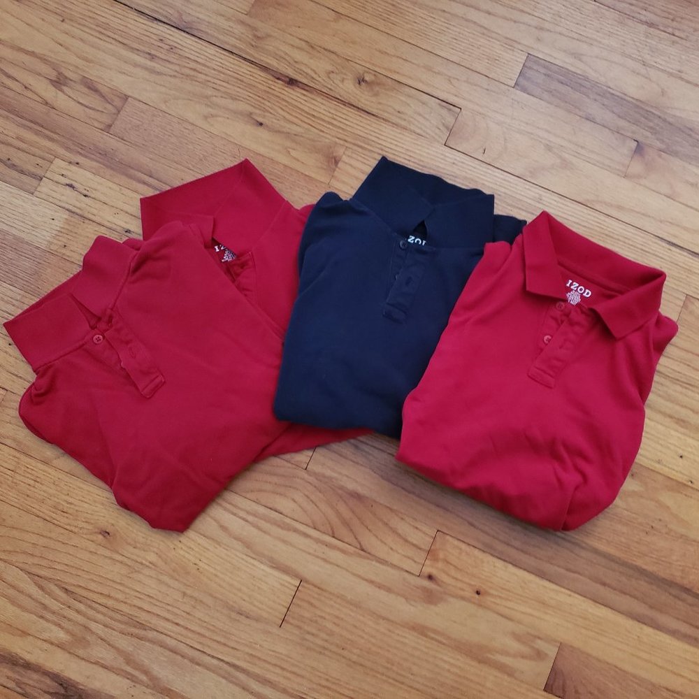 Lot of (4) youth polo shirts